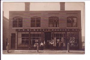 Real Photo, C H McKenzie Trading Co, Philips, Maine, 1909