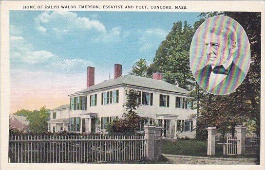 Home Of Ralph Waldo Emerson Essayist And Poet Concord Massachusetts