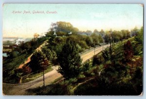 Goderich Canada Postcard Harbor Park Exterior View 1910 Vintage Antique Posted