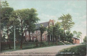 Postcard Historic Mill Park Hotel Washington's Headquarters Pottstown PA