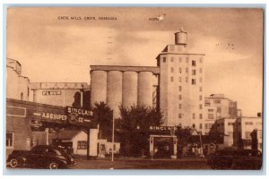 Crete Nebraska NE Postcard Crete Mills Sinclair Flour 1946 Posted Vintage