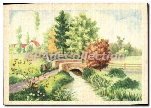 Postcard Modern Landscape bridge