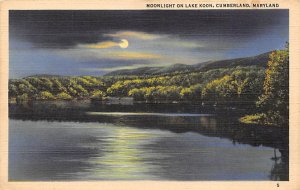 Moonlight on Lake Koon Cumberland, Maryland MD s 