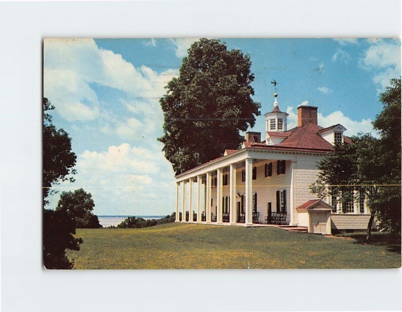 Postcard East Front at Mount Vernon, Vermont