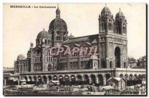 Old Postcard Marseille La Cathedrale