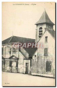 Old Postcard La Courneuve Seine Church