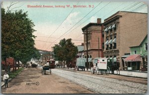 MONTCLAIR NJ BLOOMFIELD AVENUE ANTIQUE POSTCARD