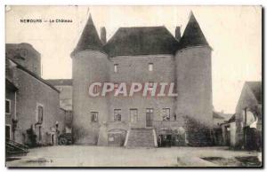 Old Postcard The castle Nemours