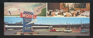 LA JUNTA COLORADO OLD SANTA FE TRAIL CAPRI MOTEL VINTAGE POSTCARD 1960s CARS