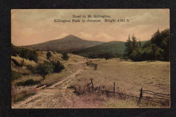 VT Vintage Road to Mt KILLINGTON VERMONT Postcard 1909