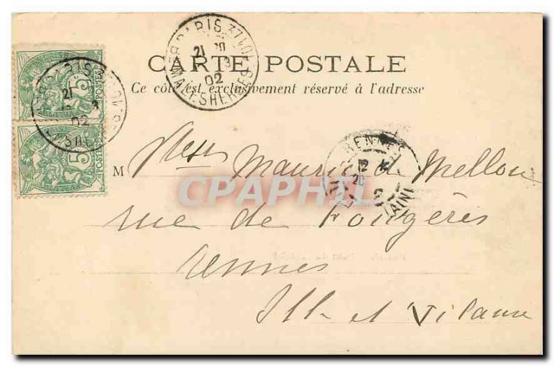 Old Postcard Paris Pont du Chatelet