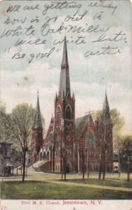 New York Jamestown First M E Church 1915