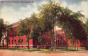 SPRINGFIELD ILLINOIS-SPRINGFIELD HOSPITAL-1910s MAJESTIC PUBLISHED POSTCARD