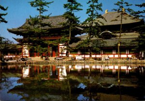 Japan Nara Todaiji Temple View Of The Hall For The Great Image Of Buddha