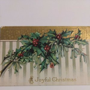 Vintage Joyful Christmas Series 1005 Post Card With New York Mills N.Y. 1928...