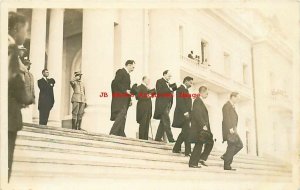 Haiti President, RPPC, Louis Borno Descending Steps of Port-au-Prince Palace