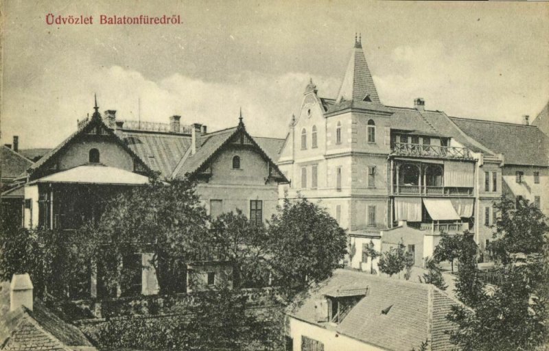 hungary, BALATONFÜRED, Partial View (1910s) Postcard