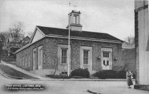 H75/ Leetonia Ohio Postcard c1930s U.S. Post Office Building  168