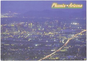 Phoenix Arizona at Night 4 by 6