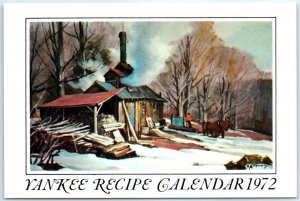 Postcard - Yankee Recipe Calendar 1972 - New England