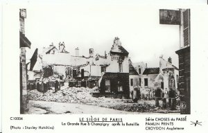 France Postcard - Le Siege De Paris - La Grande Rue A Champigny Apres  U836