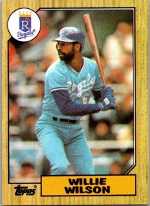 1987 Topps Baseball Card Willie Nelson Kansas City Royals sk18093