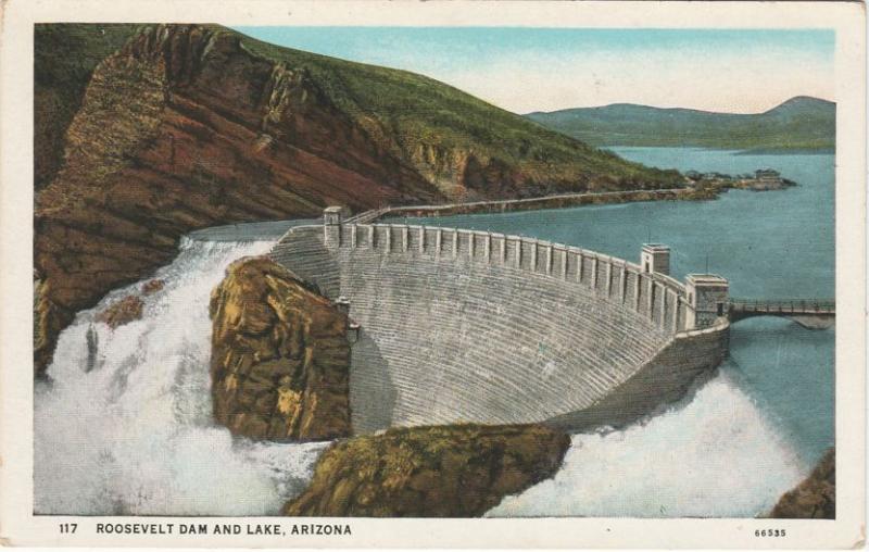 Theodore Roosevelt Dam and Lake AZ, Arizona - WB