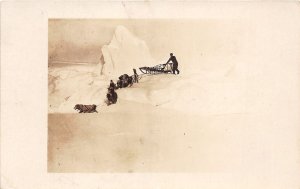 J68/ Alaska RPPC Postcard c1920s Dog Sled Team Musher 10
