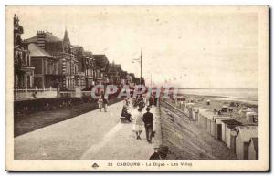 Old Postcard Cabourg The dike Villas