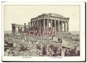 Old Postcard Greece Parthenon