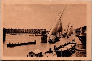 Egypt Cairo The Kasr El Nil Bridge Vintage Postcard C010