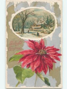 Divided-Back CHRISTMAS SCENE Great Postcard W9710