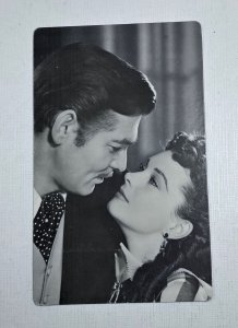 Vintage Oversize Postcard Clark Rhett Gable and Vivien Scarlett Leigh