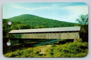 Blenheim Covered Bridge Greetings from MIDDLEBURG NY Vintage Postcard A211