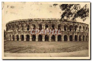 Old Postcard Nimes Les Arenes