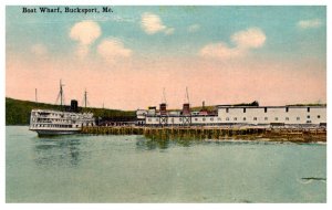 Maine  Buckport  Boat Wharf