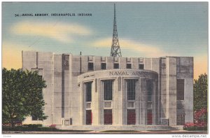 INDIANAPOLIS, Indiana, 1930-1940's; Naval Armory