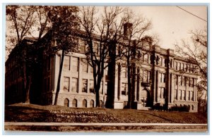 c1950 High School Exterior Building Davenport Iowa IA Vintage Antique Postcard