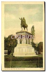 Old Postcard Liege The Equestrian Statue of Charlemagne