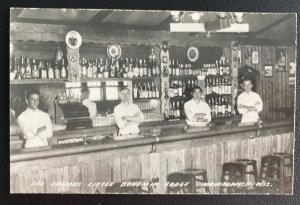 Mint Manitowish WI USA RPPC Postcard Famous little Bohemia Lodge