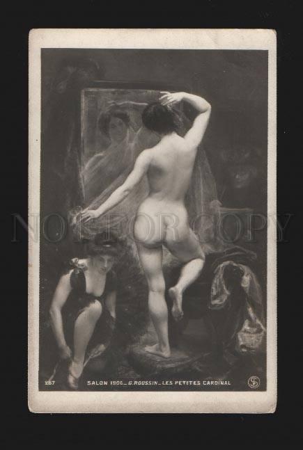 077690 NUDE Women BALLET Dancers by ROUSSIN old SALON 1906