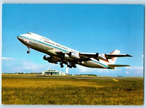 Korea Postcard KAL Korean Air Lines Boeing 747-200B HL-747 Take Off c1950's
