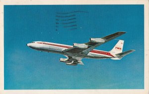 Postcard Airline Airplane TWA StarStream