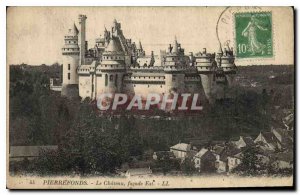 Old Postcard Pierrefonds Chateau frontage East