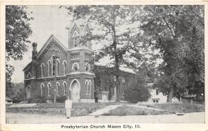 Illinois Il Postcard c1910 MASON CITY Presbyterian Church Building