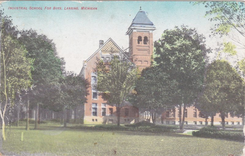 LANSING , Michigan, PU-1908; Industrial School For Boys