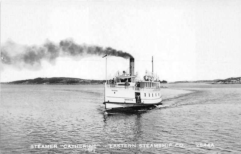 Steamer Catherine Eastern Steamship Company Real Photo Postcard