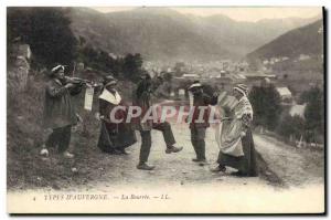 Old Postcard Folklore The Auvergne Bourree