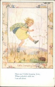 Margaret W Tarrant Medici Little Jumping Joan Illustrated Nursery Rhyme PC
