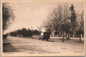 Morocco Kenitra Boulevard du Capitaine Petitjean Vintage Postcard 04.09